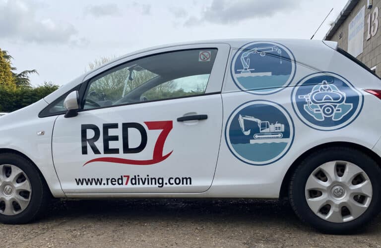 Red 7 Driving Vehicle Graphics